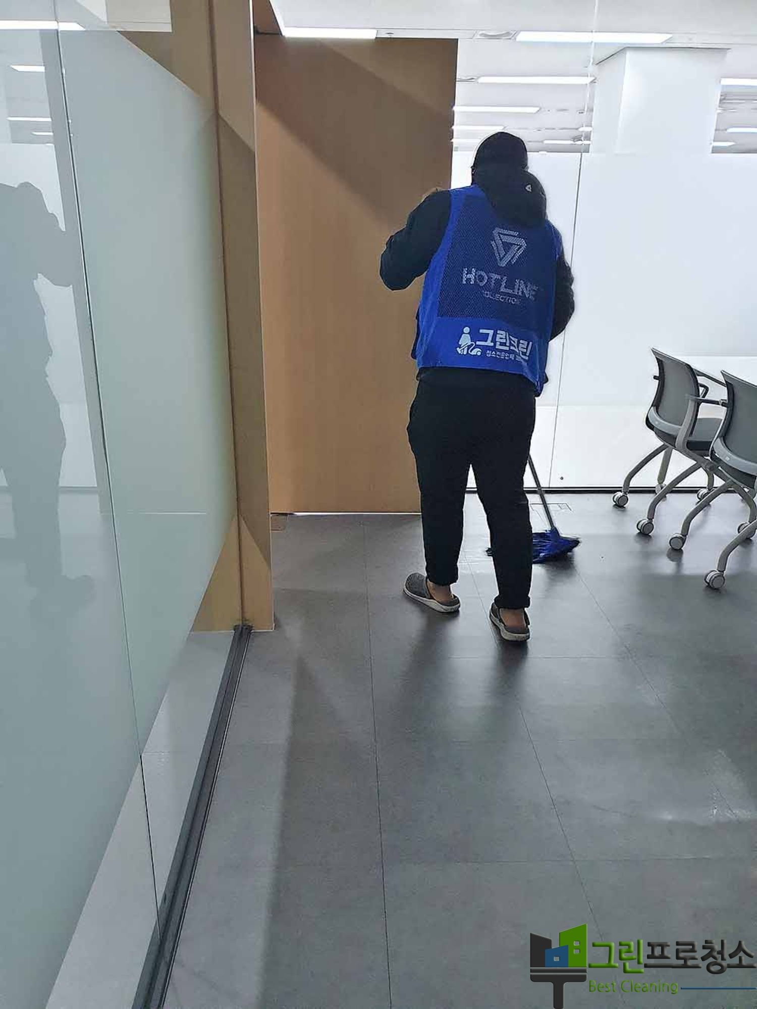 병원 내부 청소 후 모습
