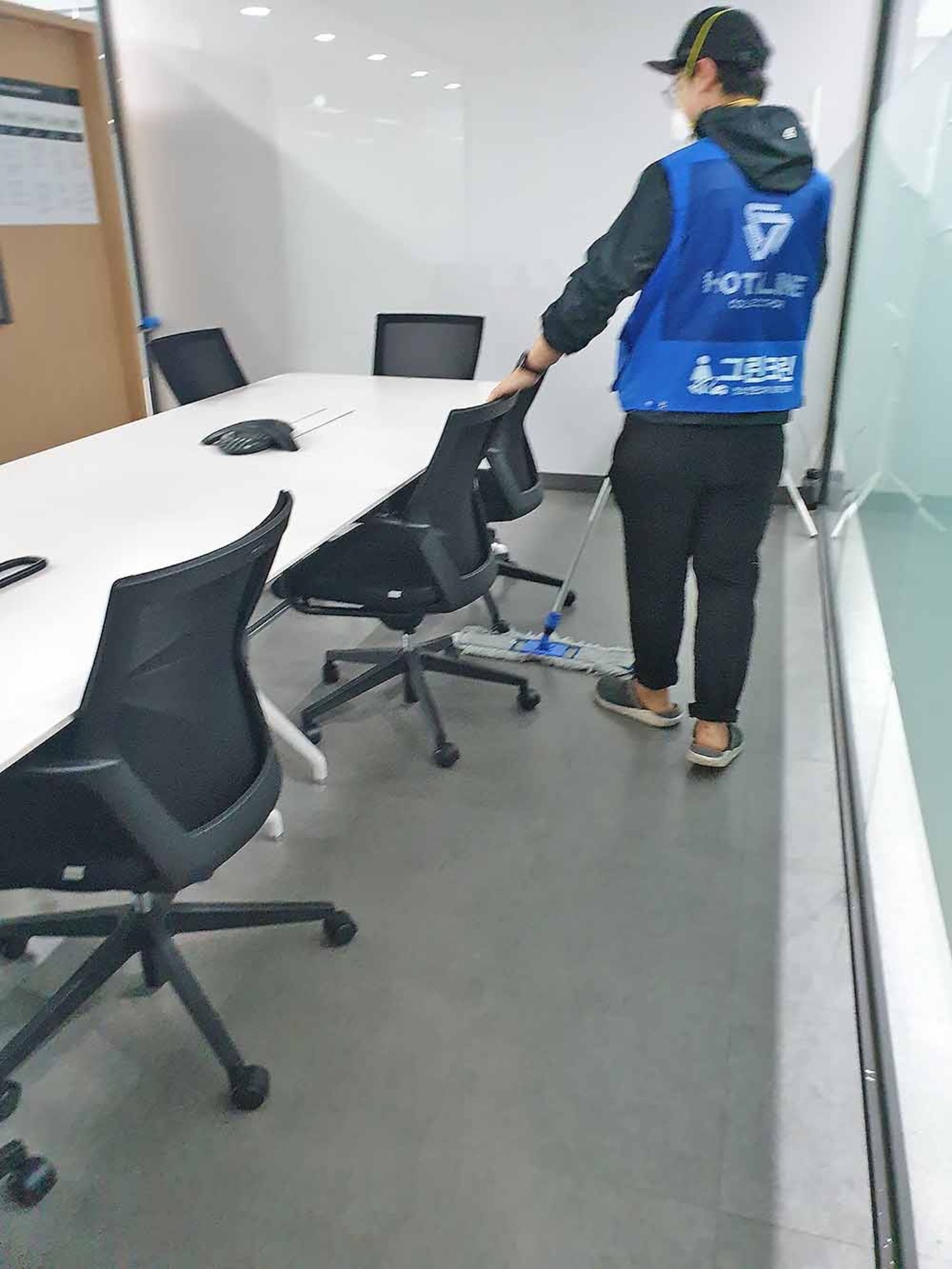 계단 바닥 광택 및 코팅 사진