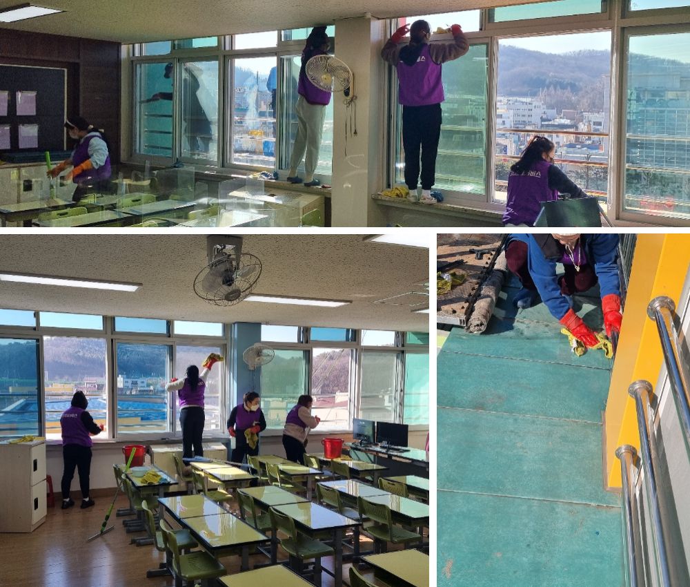 인천 학교 창문과 창틀청소 서비스 - 완벽한 청결을 위해 관한 작업사진입니다.