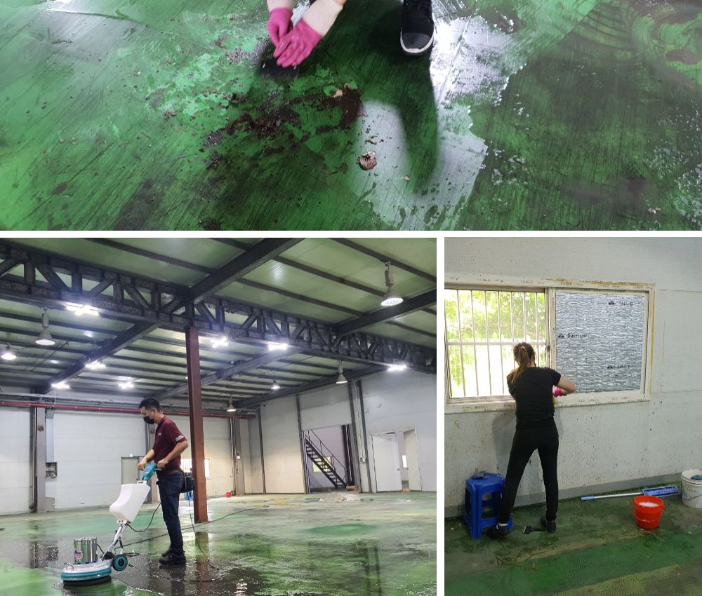 인천 공장 기름때 청소 - 안전하게 작업 가능합니다 관한 작업사진입니다.