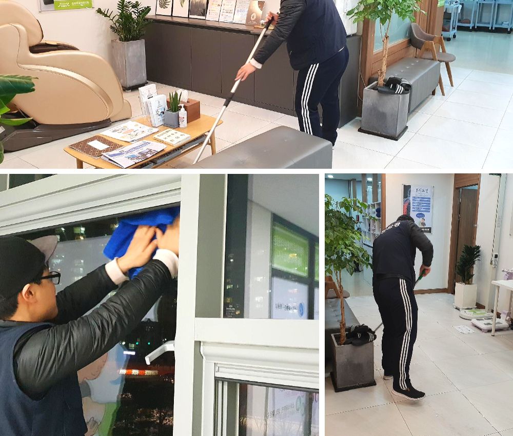 주 3회 송도 서현 병원 청소 - 환자들을 위한 깨끗한 환경을 유지합니다 관한 작업사진입니다.